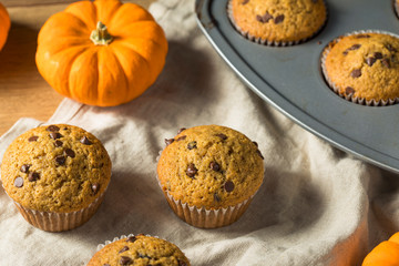 Sweet Homemade Chocolate Pumpkin Muffins