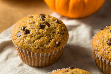 Sweet Homemade Chocolate Pumpkin Muffins