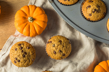 Sweet Homemade Chocolate Pumpkin Muffins