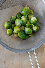 Rosenkohl, abgetropft