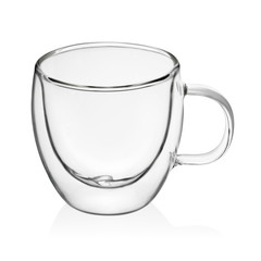 Transparent cup isolated