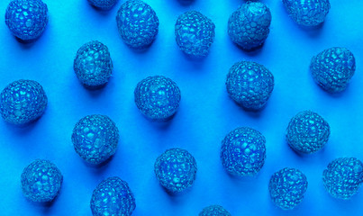 Raspberries studio shot