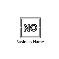 Initial letter NO logo template Design