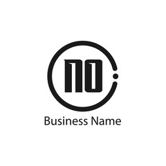 Initial letter NO logo template Design
