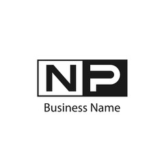 Initial letter NP logo template Design © Scooby