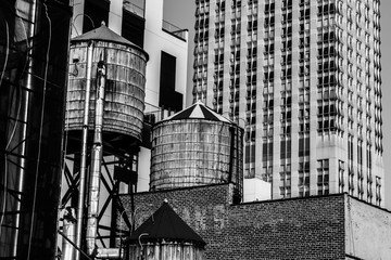 Roof Water Towers in New York