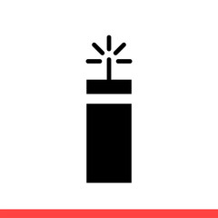 Dynamite icon, bomb symbol. Vector illustration