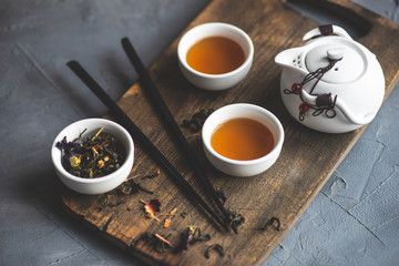 Asian tea time concept