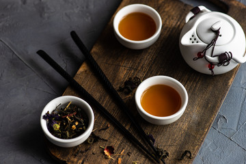 Asian tea time concept