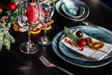 Christmas table setting