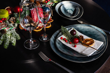 Christmas table setting