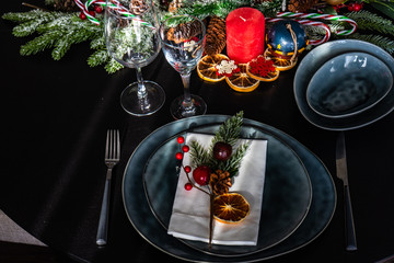 Christmas table setting