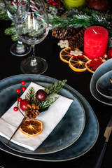Christmas table setting