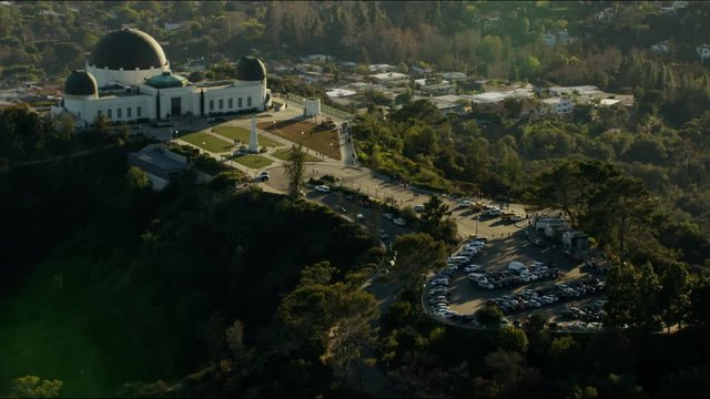 Aerial view of Griffith Observatory Los Angeles