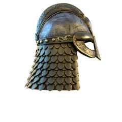 Viking Helmet isolated on white - 3d illustration