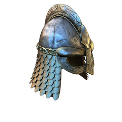 Viking Helmet isolated on white - 3d illustration