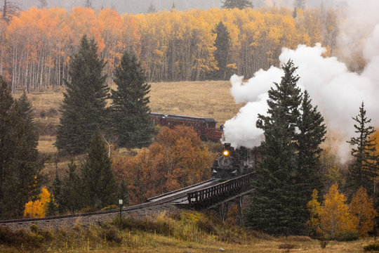Cumbres & Toltec Scenic Steam Train, Chama, New Mexico to Antonito, Colorado over Cumbress Pass 10,015 Elevation