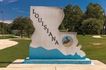 Welcome to Louisiana State Sign © spiritofamerica