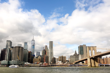 Fototapeta na wymiar New York City Manhattan skyline panorama view over Hudson River