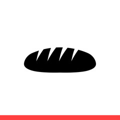 Bread icon, vector illustration