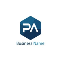 Fototapeta premium Initial Letter Pa Logo Template Design