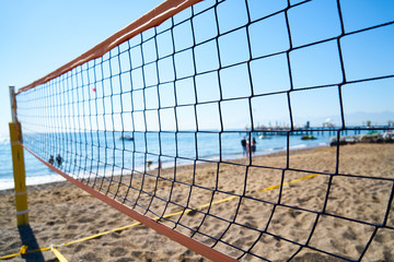 Volleyball net background