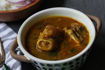 Homemade Lamb stew or Mutton curry