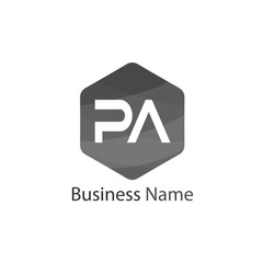Initial Letter Pa Logo Template Design
