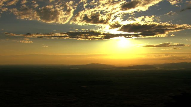 Aerials USA Idaho sunset sky clouds travel scenic vacation