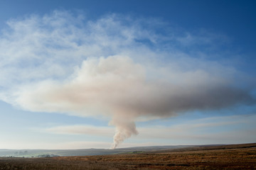 Burning Heather in the Yorkshire Dales - 232557153