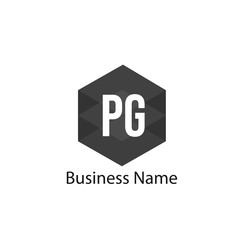 Initial Letter PG Logo Template Design