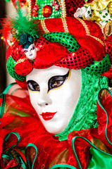 mask at carnival in venice