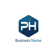 Initial Letter PH Logo Template Design