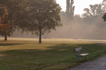 Morgensonne im grünen Prater