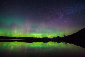 Aurora Borealis At Lake McDonald