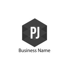 Initial Letter PJ Logo Template Design