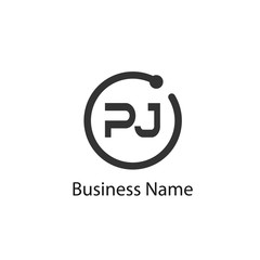 Initial Letter PJ Logo Template Design