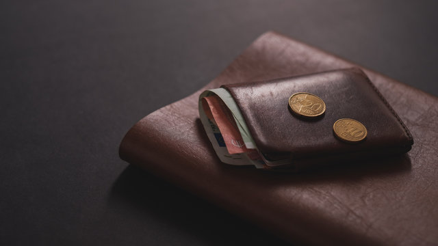 Brown male wallet