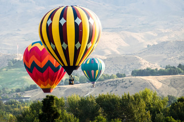 Naklejka premium Early Morning Launch of Hot Air Balloons