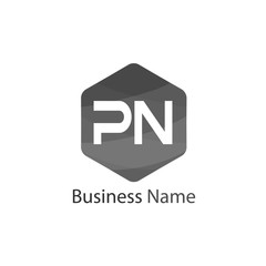 Initial Letter PN Logo Template Design