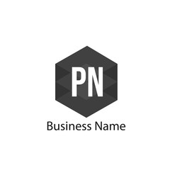 Initial Letter PN Logo Template Design