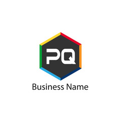 Initial Letter PQ Logo Template Design