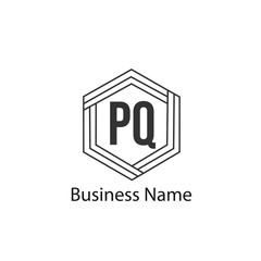 Initial Letter PQ Logo Template Design