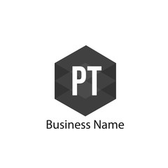 Initial Letter PT Logo Template Design