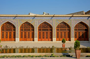 Nasir-ol-Molk Mosque, the so-called Pink Mosque, Shiraz, Iran