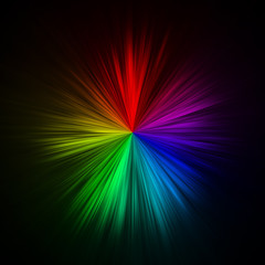 Star shaped full spectrum rainbow