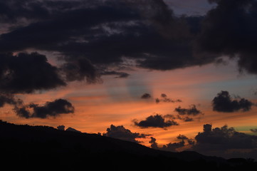 Tramonto penisola sorrentina