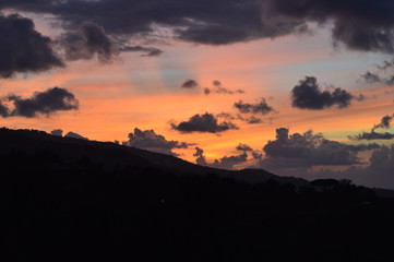 Tramonto penisola sorrentina