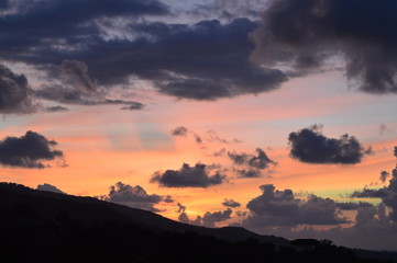 Tramonto penisola sorrentina