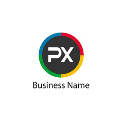 Initial Letter PX Logo Template Design